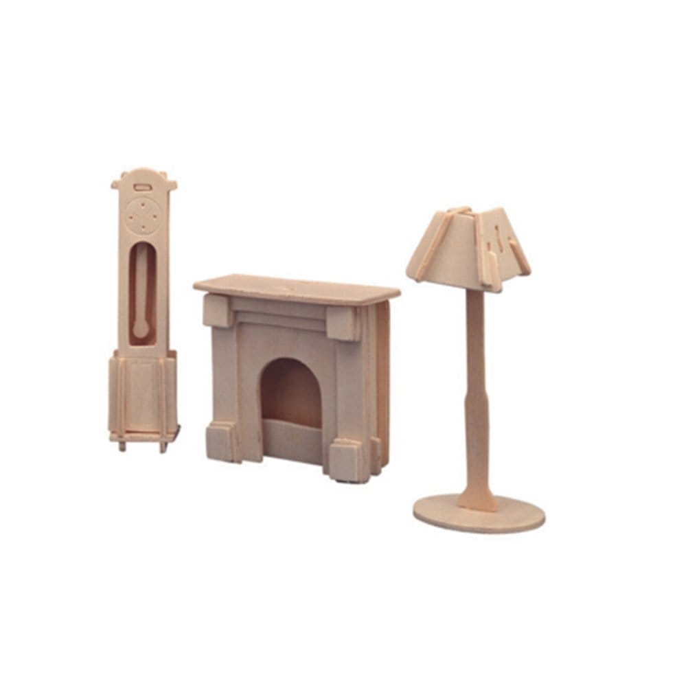 Furniture Kit - Furnace, Clock and Lamp miniature furnace lamp clock kit CAMINI 31 Furniture Kit - Furnace, Clock and Lamp