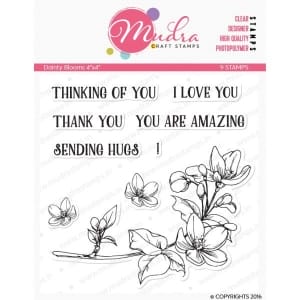 Mudra Craft Stamps - Dainty Blooms 2