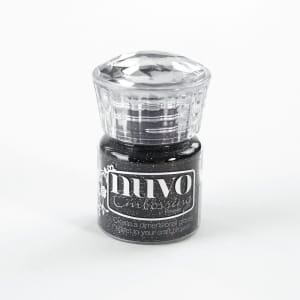 Nuvo Embossing Powder - Glitter Noir (0.74 oz)