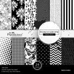 Papericious  Designer Collection - Monochrome (12 by 12 patterned paper)