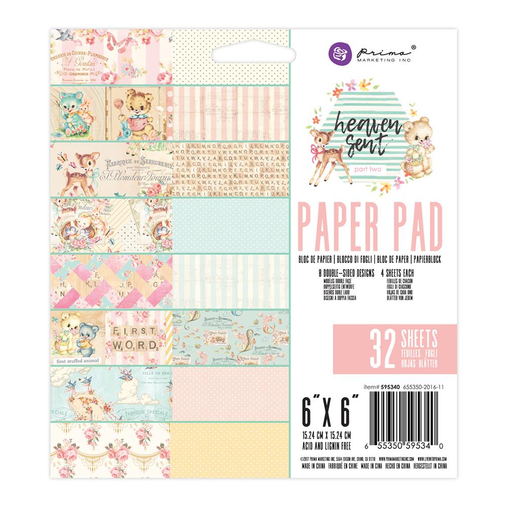 Prima - Heaven Sent - 6x6 Paperpack (32 double sided sheets)