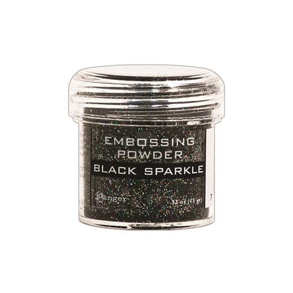 Ranger Embossing Powder - Black sparkle