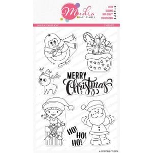 Mudra Craft Stamps - Santa and Friends
