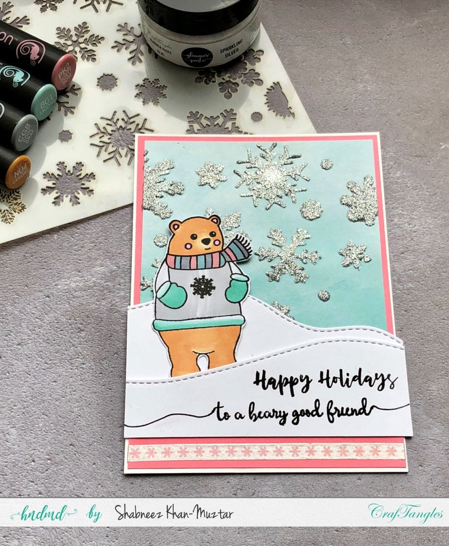 CrafTangles Photopolymer Stamps - Bearing Gifts (Christmas) shabneez beary gifts 1 shabneez_beary_gifts_1