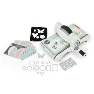 Sizzix Big Shot Starter Kit (White & Gray) with My Life Handmade Cardstock & Fabric