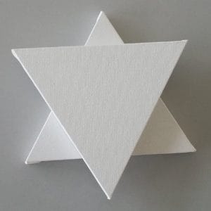 Stretched Canvas - 12" X 12" Triangle