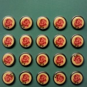 Floral Epoxy Brads - Design 20