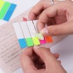 Sticky Notes or Memo Pads - Rainbow Colors with Grey