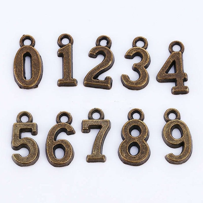 Numbers Metal Charms (0-9) - 10 pcs CAMC-150 CAMC 150 numbers metal charms Numbers Metal Charms (0-9) - 10 pcs CAMC-150