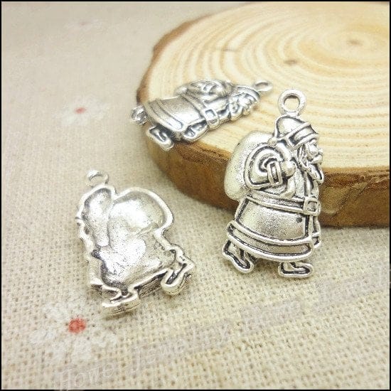 Santa Claus metal charms - pack of 5 CAMC 165 santa claus metal charms Santa Claus metal charms - pack of 5