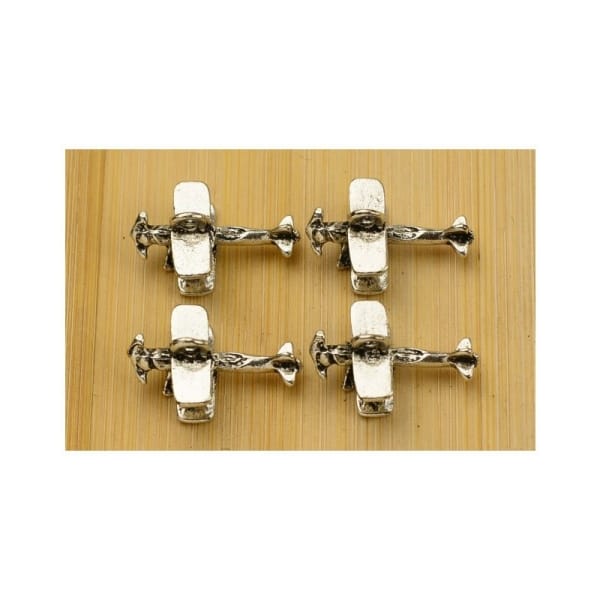 Vintage Plane metal charms - pack of 5