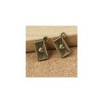 Love Leter metal charms - pack of 10