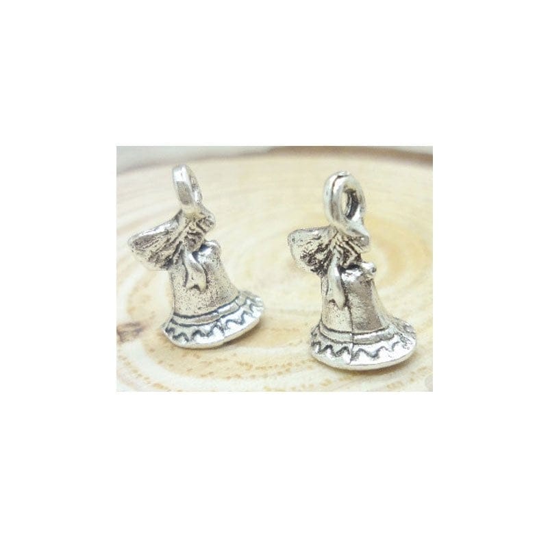 Christmas Bells metal charms - pack of 10 CAMC 185 christmas bells metal charms Christmas Bells metal charms - pack of 10