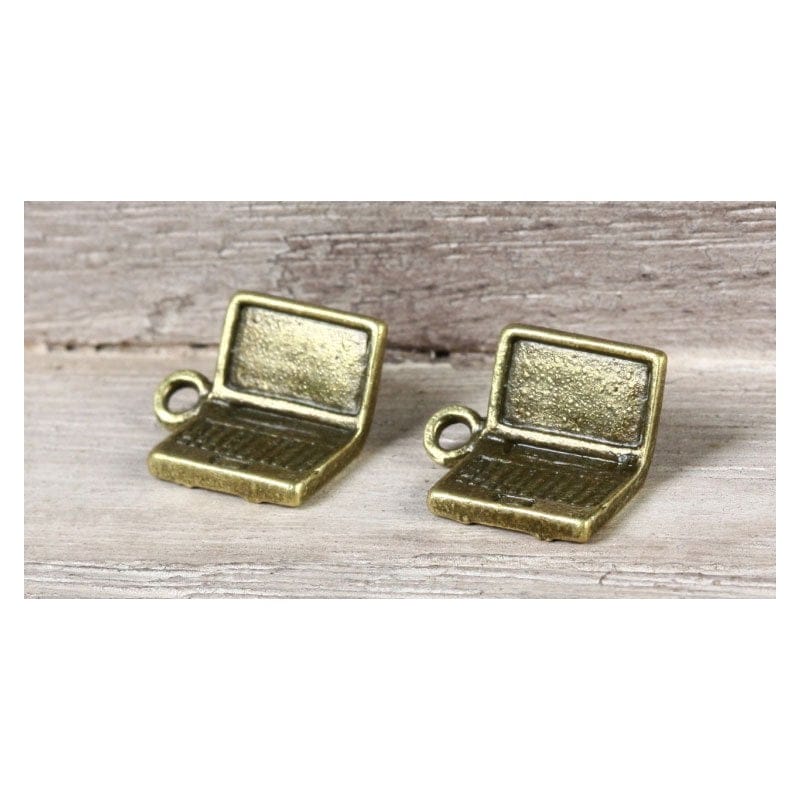 Laptop Metal Charms (Pack of 5 pcs) CAMC 188 laptop metal charms Laptop Metal Charms (Pack of 5 pcs)