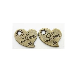 Love Is Metal Charms (Set of 10 pcs)