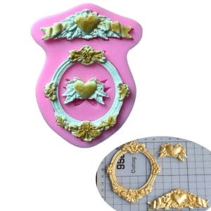 Vintage Frame Set Silicone Clay Mould