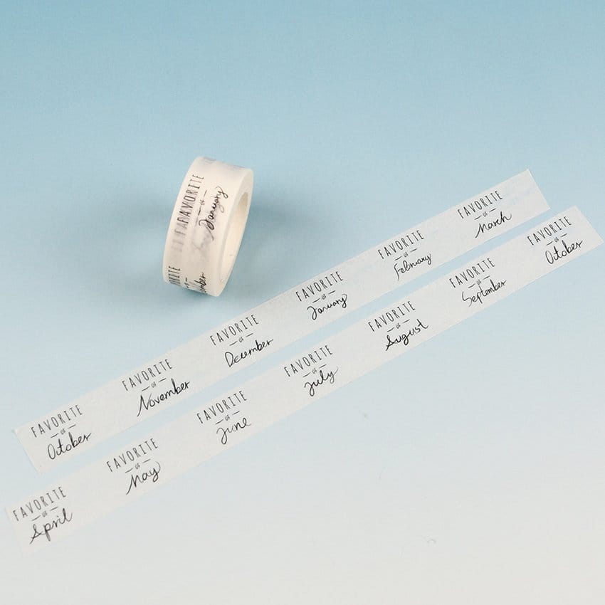 Washi Tape - Months