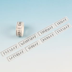 Washi Tape - Weeks
