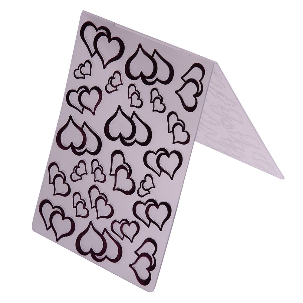 Embossing Folder - Intertwined Hearts (4"X6") EF 010 embossing folder intertwined hearts Embossing Folder - Intertwined Hearts (4"X6")