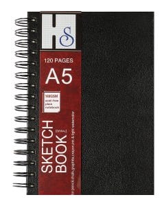 HS A5 wirebound sketchbook (160 gsm)