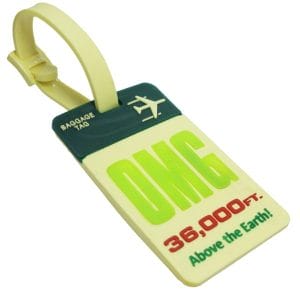 Silicone Luggage Tag - OMG 36000 ft above earth