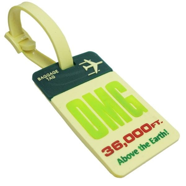 Silicone Luggage Tag - OMG 36000 ft above earth