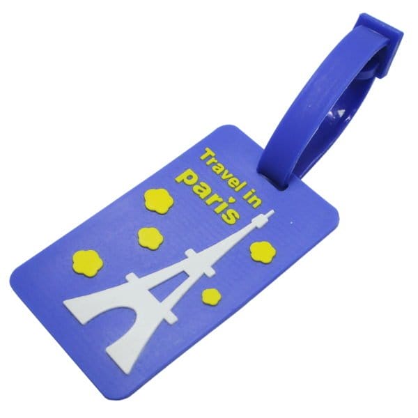 Silicone Luggage Tag - Travel in Paris