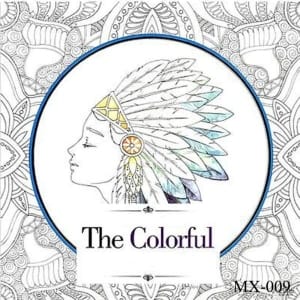 Adult colouring Book - The colorful