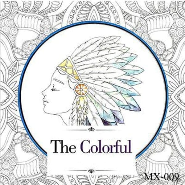 Adult colouring Book - The colorful