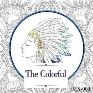 Adult colouring Book - The colorful