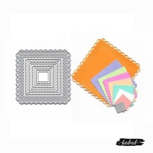 Steel Dies - Ornate Scalloped Squares (set of 9 dies)