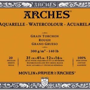 Arches Aquarelle Block 300 Gsm Rough - 20 Sheets (18 by 26 cm)