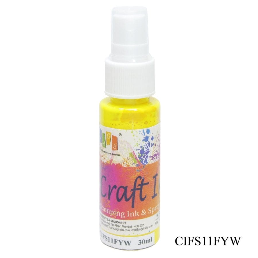Craft Spray Ink - Fluorescent Yellow (30 ml) jags craft ink CIFS11FYW Craft Spray Ink - Fluorescent Yellow (30 ml)