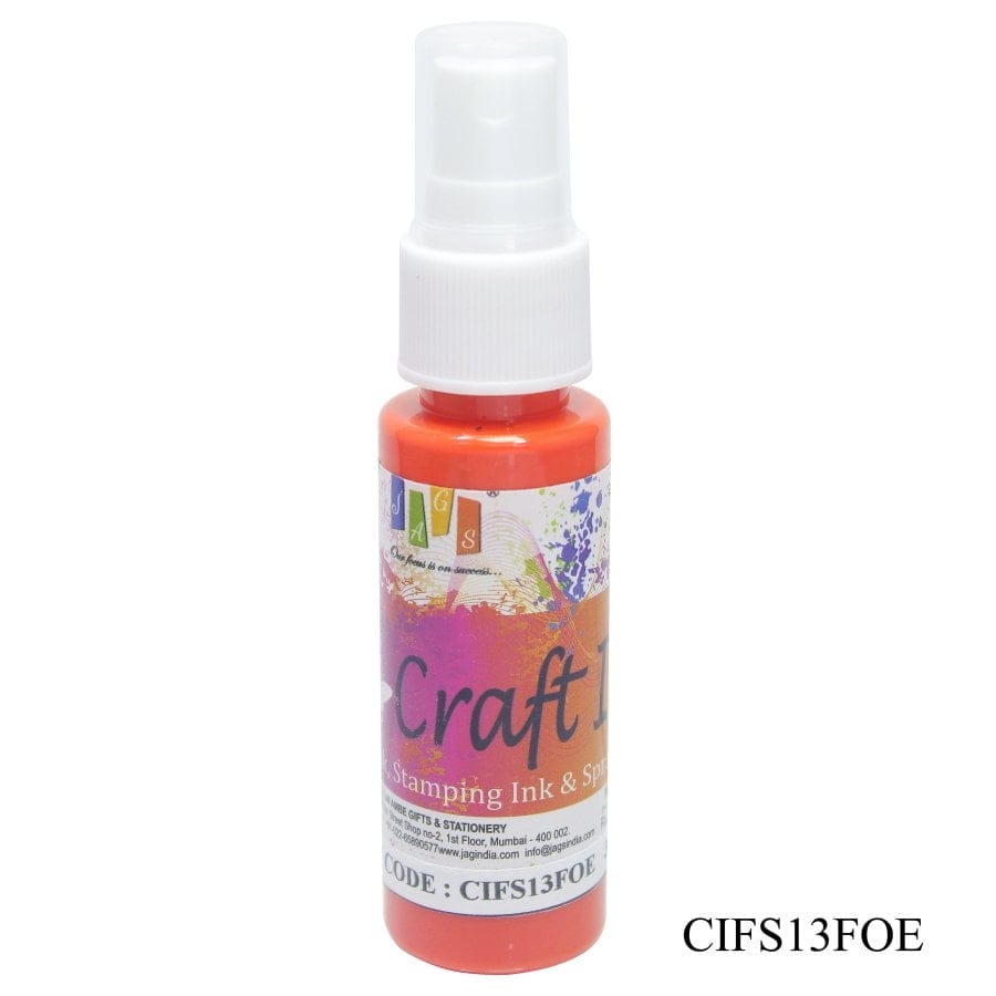 Craft Spray Ink - Fluorescent Orange (30 ml) jags craft ink CIFS13FOE Craft Spray Ink - Fluorescent Orange (30 ml)