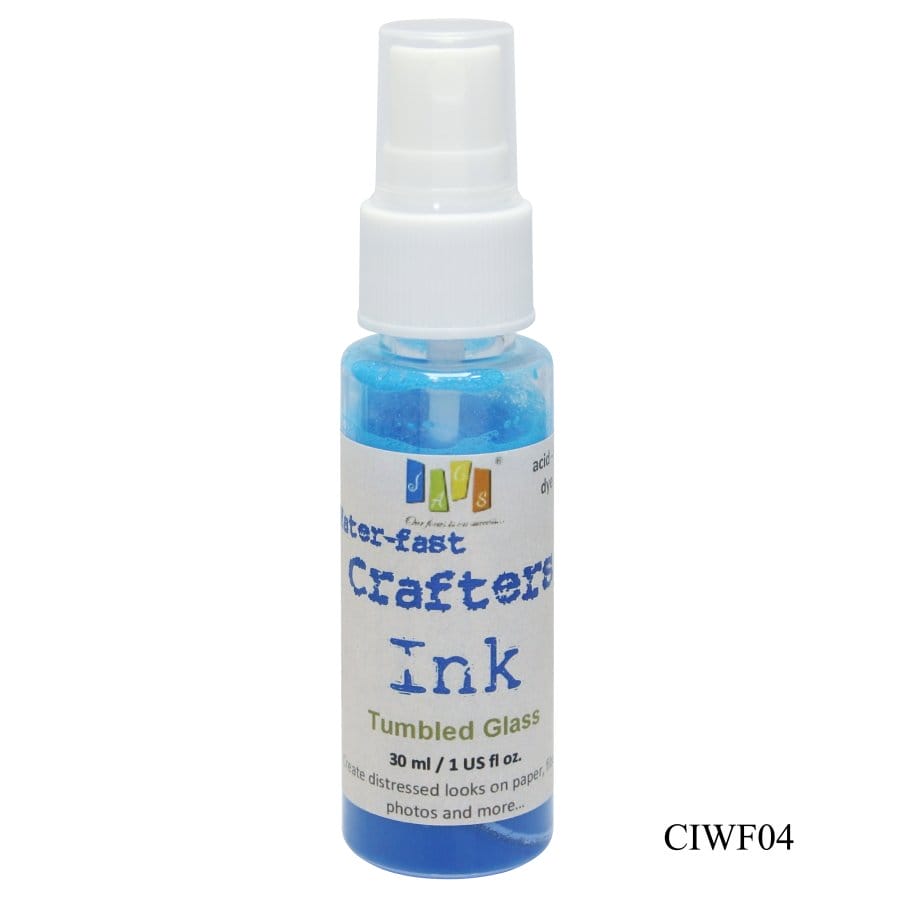 Jags Waterfast Crafters Ink - Tumbled Glass (30 ml) jags waterfast crafters ink CIWF04 Jags Waterfast Crafters Ink - Tumbled Glass (30 ml)