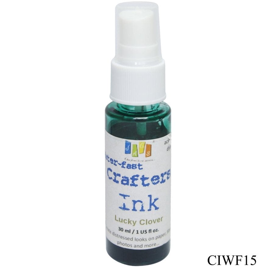 Jags Waterfast Crafters Ink - Lucky Clover (30 ml) jags waterfast crafters ink CIWF15 Jags Waterfast Crafters Ink - Lucky Clover (30 ml)