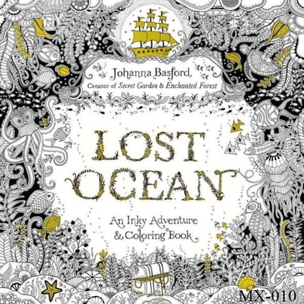 Adult colouring Book - Lost Ocean lost Garden adult coloring book Adult colouring Book - Lost Ocean