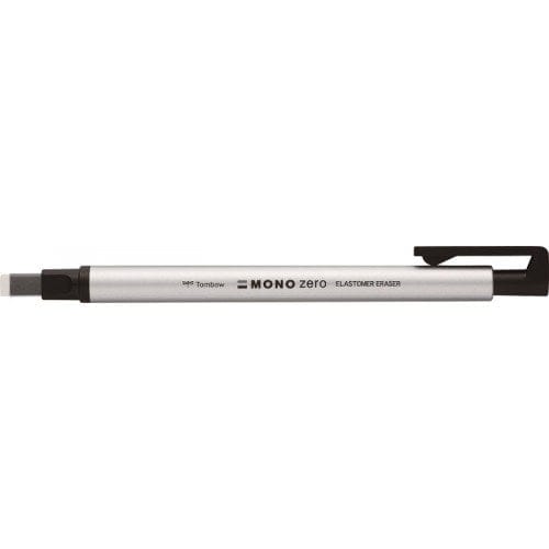 Tombow MONO ZERO Pen Type Eraser Super Fine Flat Tip (Silver) mono zero eraser silver Tombow MONO ZERO Pen Type Eraser Super Fine Flat Tip (Silver)