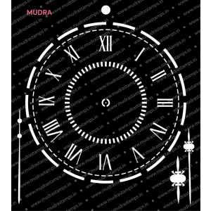 Mudra Stencils - Clock