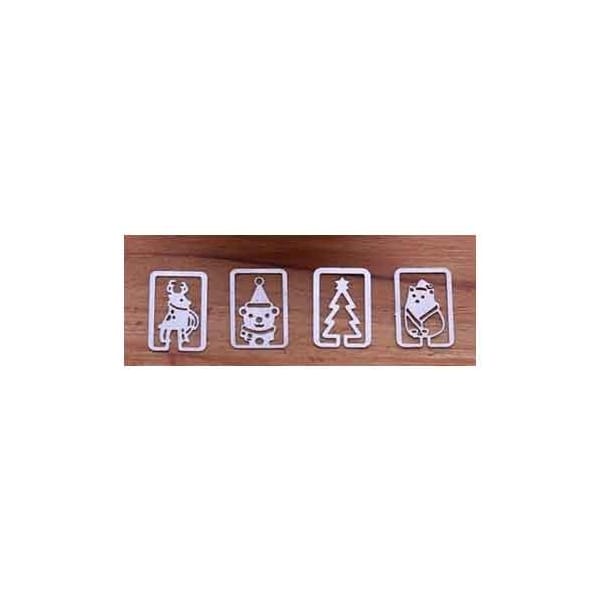 Metal Bookmarks - Christmas Elements (4 ps)