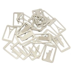 Metal Bookmarks - Monuments of World (4 ps)