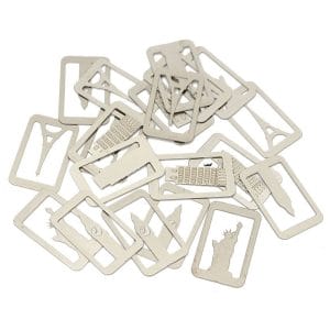 Metal Bookmarks - Monuments of World (4 ps)