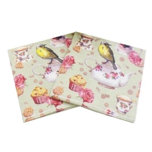 A pack of 12 by 12 inch Decoupage Napkins(5 pcs) - Birdie