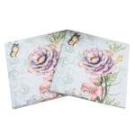 A pack of 12 by 12 inch Decoupage Napkins(5 pcs)  - Vintage Flower