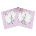 A pack of 12 by 12 inch Decoupage Napkins(5 pcs)  - Floral Paris
