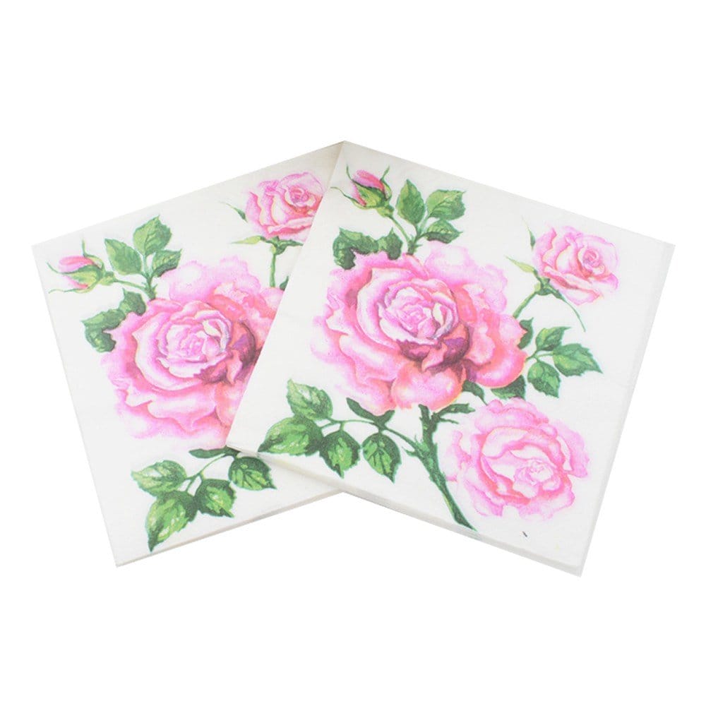 A pack of 12 by 12 inch Decoupage Napkins(5 pcs) - Bunch of flowers