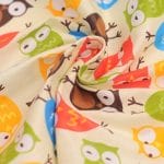 Printed Fabric - Owls (Large size)