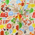 Printed Fabric - Owls Pattern