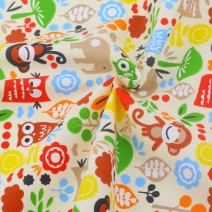 Printed Fabric - Owls Pattern