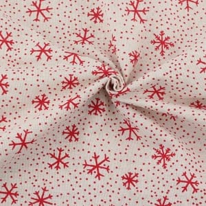 Printed Fabric - Snowflakes